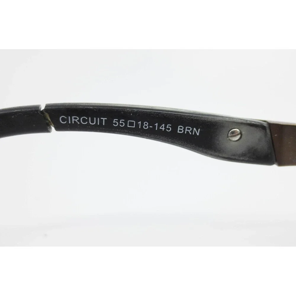 G Sport by Gargoyles Circuit Brown Rectangular Semi-Rimless Eyeglasses 55-18-145